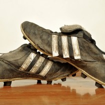 dirty soccer cleat